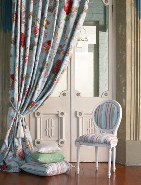colourful floral curtains